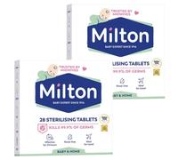 Milton Sterilising Tablets 2 Pack, 56 Tablets Total, Cold Water Baby Bottle Steriliser