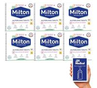 MiltonBaby 168 Sterilising Tablets - Cold Water Steriliser Bundle with JJH Sterilisation Guide for Baby Bottles, Teats & Accessories