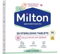 MiltonBaby 28 Sterilising Tablets By Welari, Cold Water Antibacterial Antiseptic Cleaner, with Welari Thank You Card Home | (1pack)