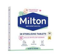 MiltonBaby 28 Sterilising Tablets, Cold Water Antibacterial Antiseptic Cleaner, with Welari Thank You Card Home | (1pack)