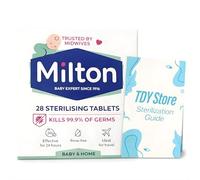 MiltonBaby 28 Sterilising Tablets - TDY Bundle Including TDY Steralization Guide