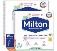 MiltonBaby 56 Sterilising Tablets - Cold Water Steriliser Bundle with JJH Sterilisation Guide for Baby Bottles, Teats & Accessories