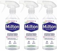 MiltonBaby Antibacterial Surface Spray, Sterilising Antiseptic Cleaner, 500ml (Pack of 3)