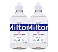 MiltonBaby Bottle Cleaner 500ml x 2, Teat White Milk Film Residue Remover Hygiene Household Desinfectant Wash for Sensitive Skin with Welari Thank You Card | (2pack)