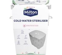 MiltonBaby Cold Water Steriliser (White) - Baby Bottle & Accessories Steriliser - No Electricity Needed - Packaging May Vary