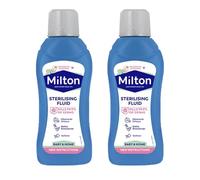 MiltonBaby Sterilising Fluid 500ml Pack of 2 Feeding Bottles Teats Utensil Antiseptic Hygiene Cleaner Household Surface Disinfectant Cleaning Agent with Welari Thank You Card | (2pack) (1000ml)