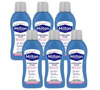 MiltonBaby Sterilising Fluid 500ml Pack of 6 Feeding Bottles Teats Utensil Antiseptic Hygiene Cleaner Household Surface Disinfectant Cleaning Agent with Welari Thank You Card | (6pack) (3000ml)
