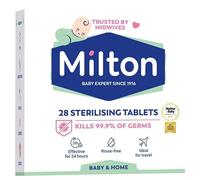 MiltonBaby Sterilising Tablets - Pack of 28, Cold Water Antibacterial & Antiseptic Cleaner for Baby Bottles and Accessories