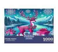 Milu Deer 1000 Pieces Jigsaws for Adults Impossible Beautiful Home Decoration Challenge High Difficulty 38x26cm/1000pcs