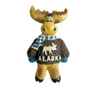 Milu Deer Alaska USA Refrigerator Magnet Tourism Souvenir Fridge Decoration Creative 3D Craft