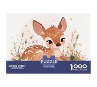 Milu Deer Puzzles 1000 Pieces for Adults -。 Puzzles for Adults 1000 Piece Puzzle Classic Educational Games -Cute Animals- Beautiful Decoration Puzzle -70x50cm/1000pcs