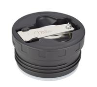 Milu Replacement lid for Thermal Container - ONLY 450 ml, 650 ml, 800 ml, Replacement Part, Colour: Black, Inner lid Including Seal and Spoon, BPA-Free
