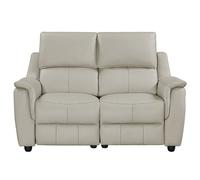 milun leather electric recliner 2 seater sofa in cloud