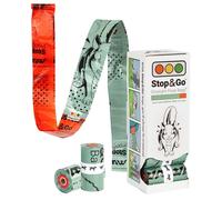 Milunova Stop & Go™ Stoplight Poop Bags With Dual Color Changing Traffic Light Last Bag Warning (Last Three Red) - 12 Rolls, 180 Bags