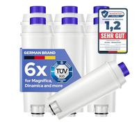 MILUX 6X Replacement for DeLonghi Water Filters - for DeLonghi Magnifica Evo & S, Dinamica (Plus), Primadonna, Eletta Explorer - for De Longhi Water Filters for Coffee Machines and Espresso Machines
