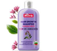 Milva Hair Growth Shampoo with Quinine Extract FORTE - 200ml Strengthening Anti-Hair Loss Shampoo for Women and Men that Nourishes Scalp and Follicles - Thickening Treatment for Fine & Thinning Hair