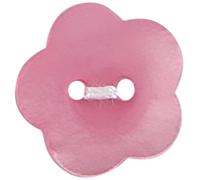 Milward 15 mm 4-Piece Polyester Buttons, Pink