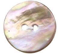 Milward 17.5 mm 3-Piece Shell Buttons, Cream