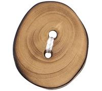 Milward 18 mm 3-Piece Wooden Buttons, Beige
