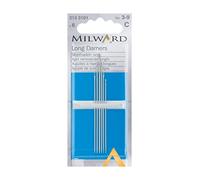 Milward 2133101 Hand Sewing Needles, Long Darners, Silver, Nos.3-9