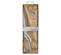 Milward 2189020 Premium Gift Set-Includes Dressmaking Shears and Stork Embroidery Scissors, Silver, 25.5cm and 11.5cm