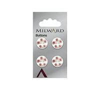 Milward B801000-00966 Hard Haberdashery, Polyester, Pink, 15 mm