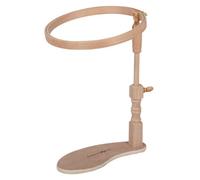 Milward Beech Seat Frame With 3 Embroidery Hoops - 6",8",10" Adjustable Hands-Free Stitching Stand