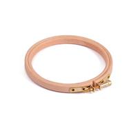Elbesee 4"/10cm Diametre Wooden Embroidery Hoop with Metal Screw Fastening, Wood, Natural, 4in 10.2cm
