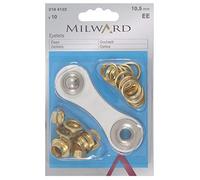MILWARD Brass Eyelets, Gold, 10.5mm