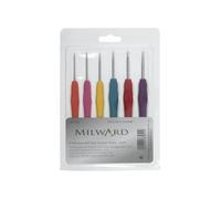 Milward Crochet Hook Set: Soft-Grip Rubber Handles: Set of 6 Milward Multicolor