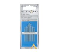 Milward Embroidery/Crewel Hand Sewing Needles, Nos.3-9