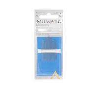 Milward Embroidery/Crewel Hand Sewing Needles, Silver, Nos.5-10