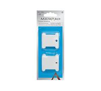 MILWARD Embroidery Thread Bobbins, White, 50 Pieces