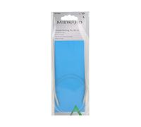 Milward Fixed Circular Knitting Needles, 80cm, Silver Grey, 3.5mm,2224804