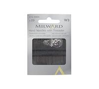 Milward Hand Sewing Needle Assortment With needle Threader. Pack of 25 needles. (Sharps, Betweens, Embroidery, Darners, Chenille and Tapestry)