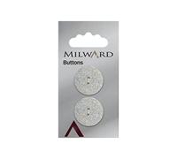 Milward Hard Haberdashery, Polyester, White, 22,5mm