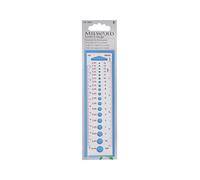 MILWARD Knitters Gauge, White, One Size