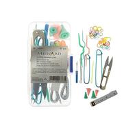 Milward Knitting Accessory Set - 57 Piece Knitting & Crochet Essentials Tool Kit - Pocket Travel Size Reusable Box