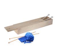 Milward Knitting Pin Box, Natural Wood, 10 x 41.4 x 6cm