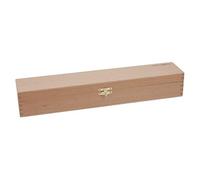 Milward Knitting Pin Box - Premium Beech Wood - Needles & Accessory Secure Storage - 43.5 x 7 x 8cm