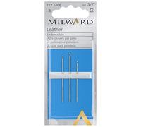 Milward Leather Hand Sewing Needles, Silver, Nos.3-7