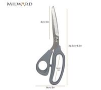 Milward Left-Handed Scissors - 21.6Cm Soft-Grip Fabric & Craft Scissors With 8Cm Blade