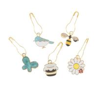 Milward Metal Charm Stitch Markers (Bee Happy)