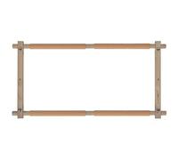 Milward Rotating Tapestry Frame - 53.3 x 30.5cm (21 x 12”) Clip On Scroll Frame for Embroidery, Cross Stitch, Needlework, Quilting - Beech Wood