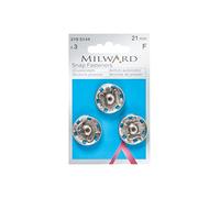 Milward Snap Fasteners - 3 x 21mm Brass