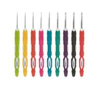 Milward Crochet Hook Set – Ergonomic Soft Grip, Colour-Coded Handles 2–6 mm