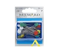Milward Straight Sewing Pins, Quilters, Silber, 54mm, 50 Pieces