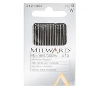 Milward Straw Milliners Sewing Needles - per pack of 15