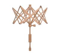 Milward Umbrella Swift Yarn Winder - Table Clamp Manual Skein Hank Ball Holder - Solid Beech Wood