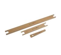 Milward Weaving Loom Tool Set - 40cm Shuttle, 20cm Shuttle, 12cm Needle - DIY Handcrafts Tapestry Stick Wooden, Beech